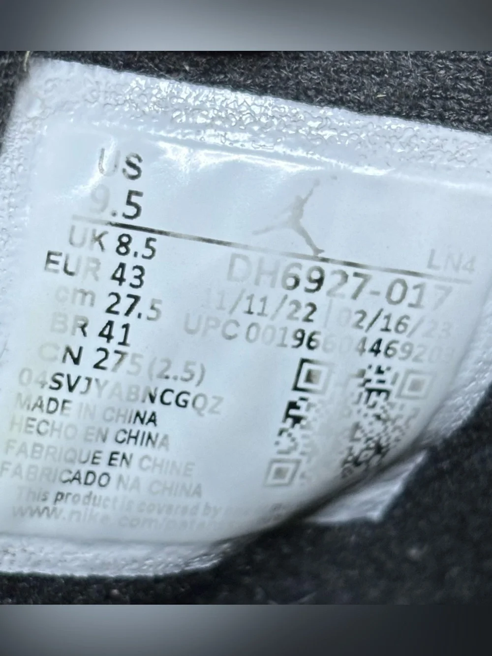Jordan retro thunder